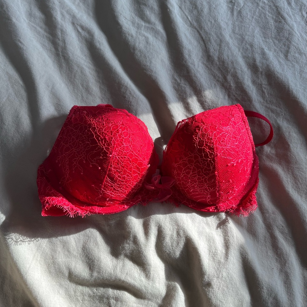 Victoria's Secret Red Lace Bra